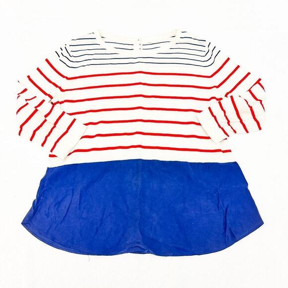 COS Striped Red White and Blue Top SZM Mint - Picture 1 of 3
